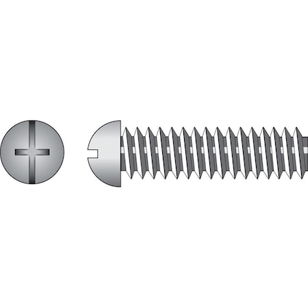 Aceds 6-32 x 1.5 in. Hillman Combination Phillips, Slotted Round Head Machine Screw  Zinc 56302